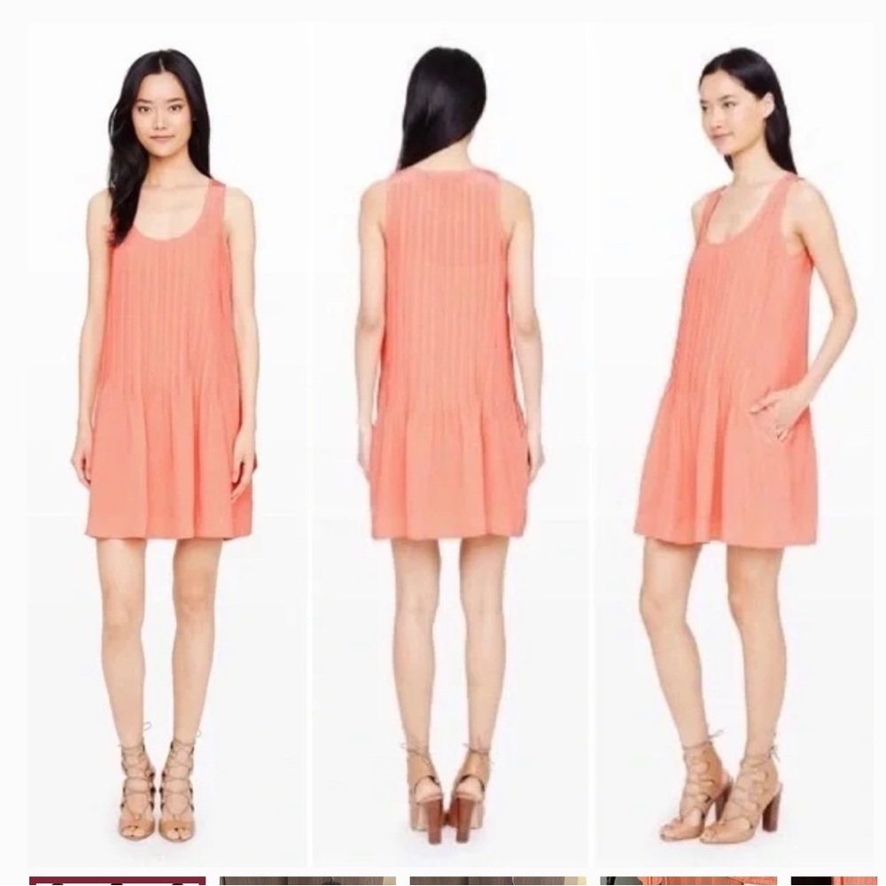 Club Monaco silk coral dress